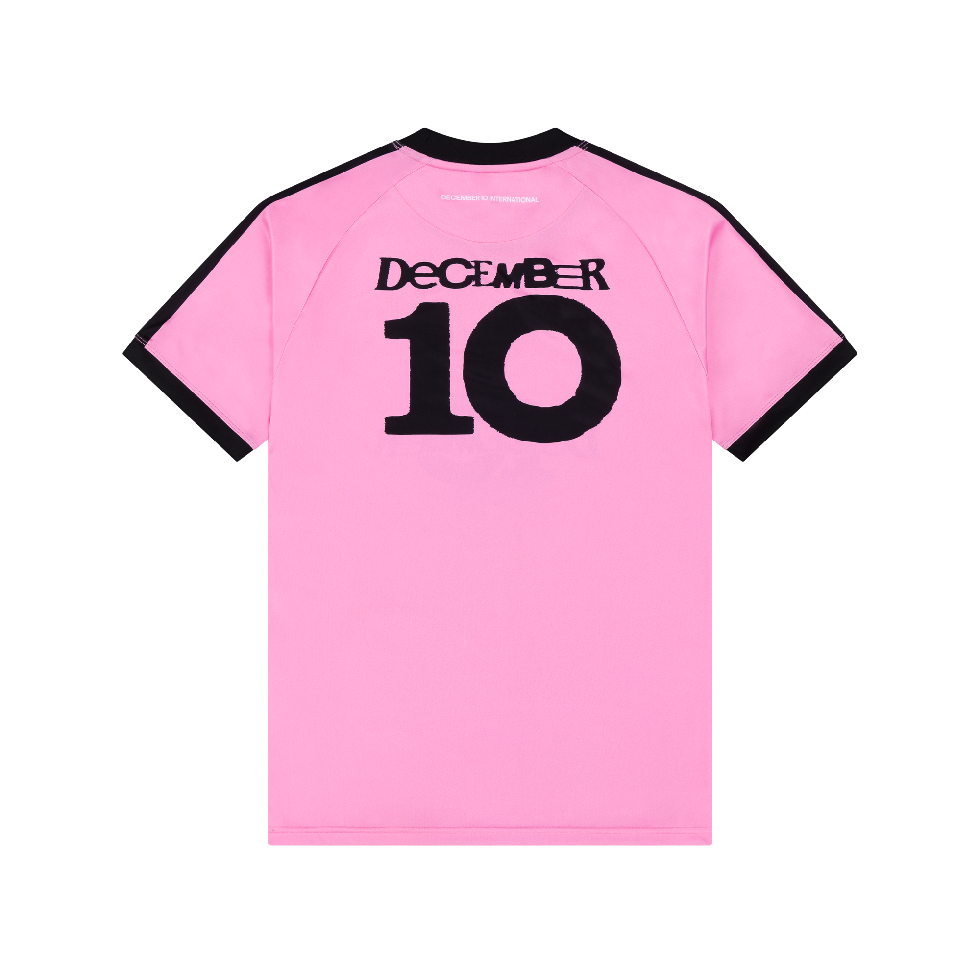December 10 Pink Football Shirt Back