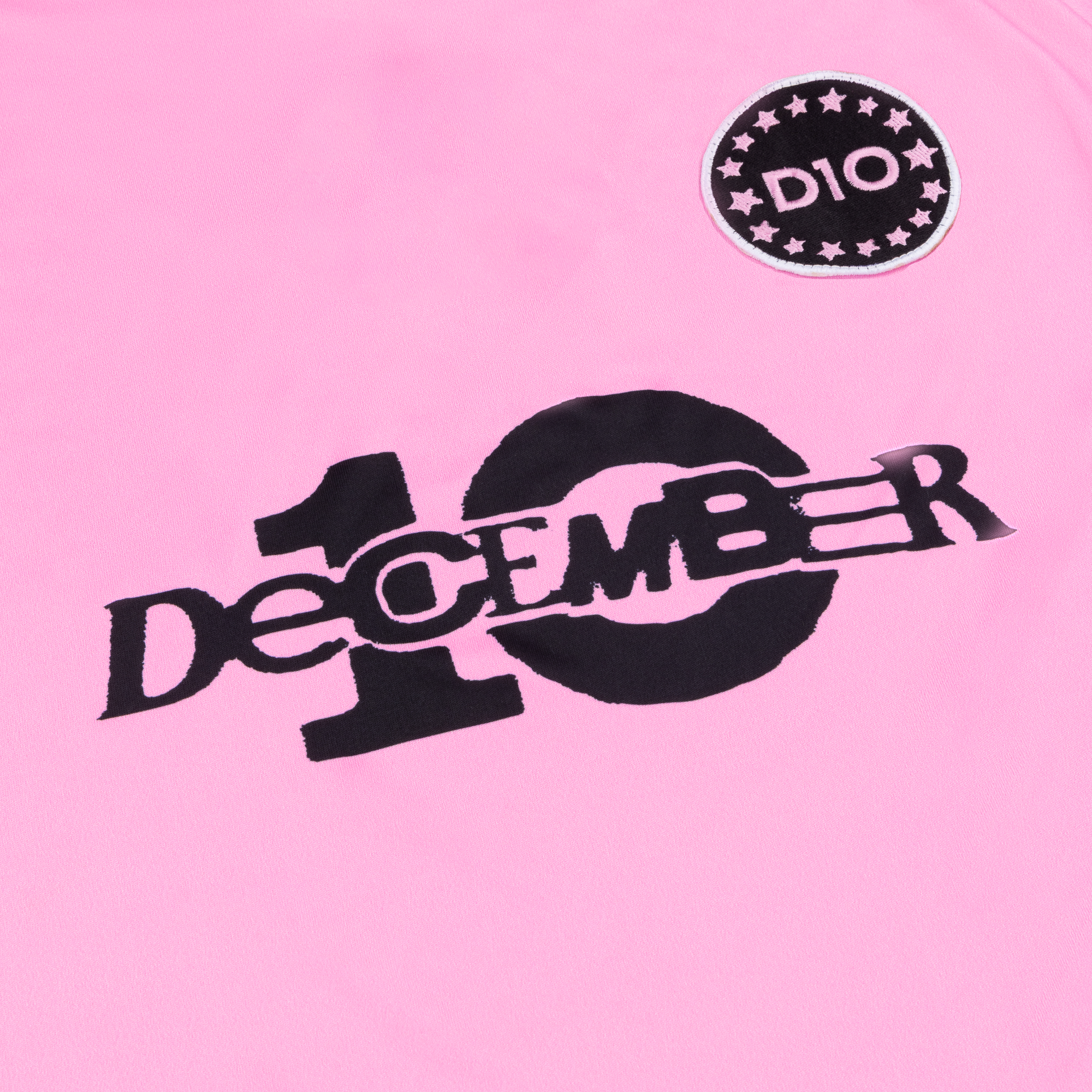 December 10 Pink Football Shirt Detail 1